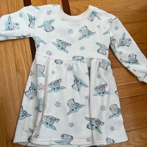 Baby yoda toddler dress